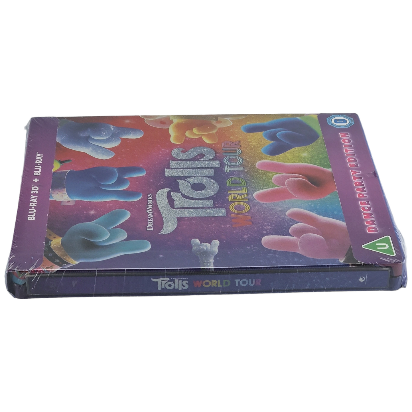 Trolls World Tour Blu-ray 3D + Blu-ray SteelBook Zavvi Exclusif Region B