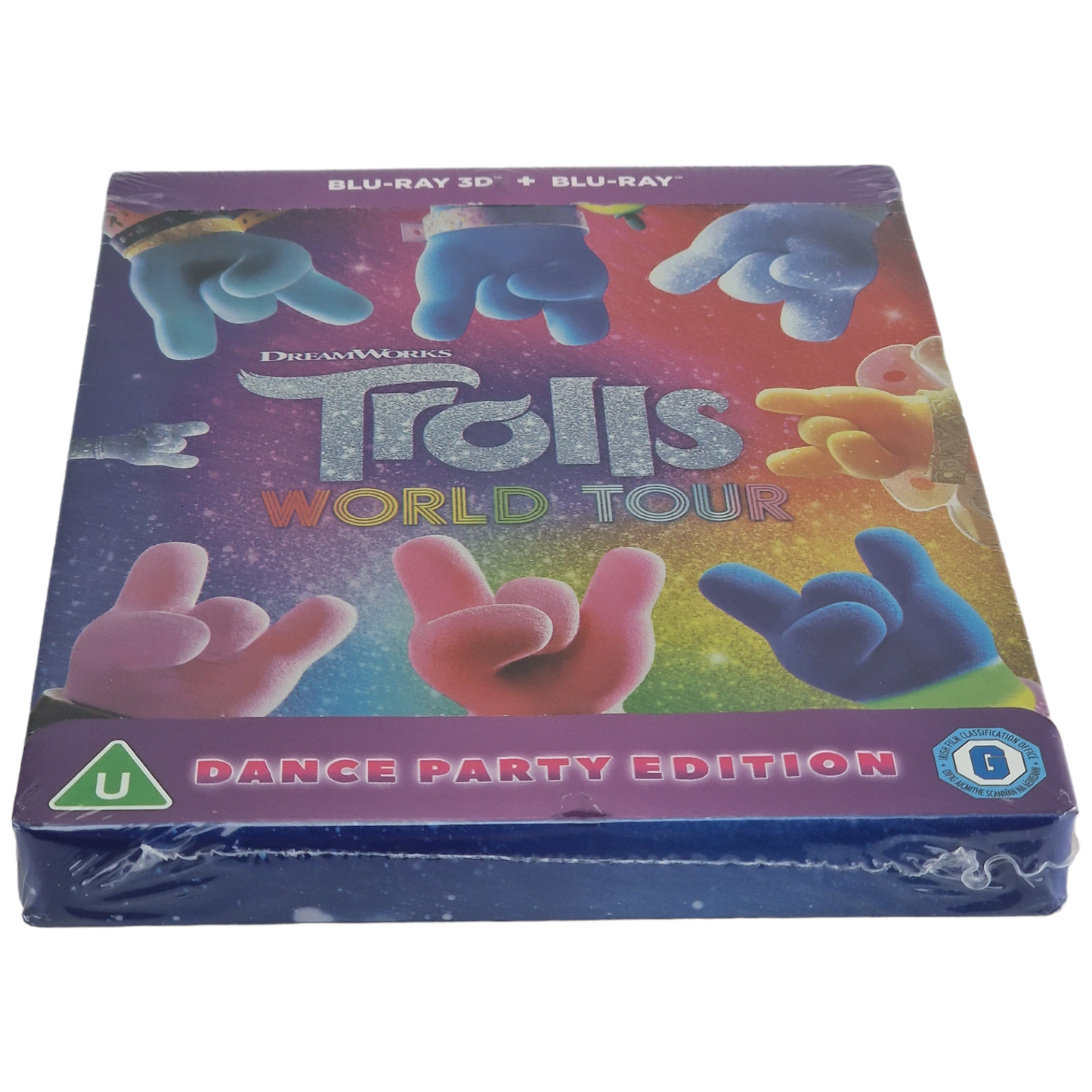 Trolls World Tour Blu-ray 3D + Blu-ray SteelBook Zavvi Exclusif Region B