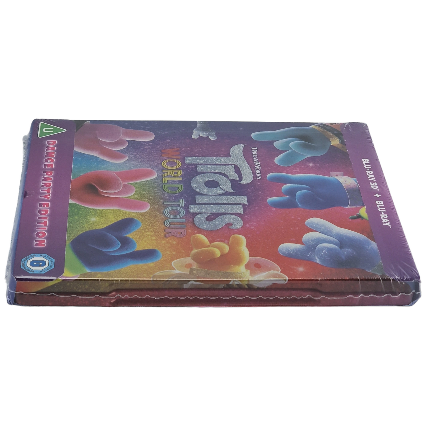 Trolls World Tour Blu-ray 3D + Blu-ray SteelBook Zavvi Exclusif Region B