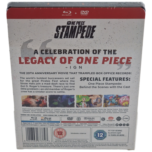 One Piece: Stampede (2019) - SteelBook Blu-ray - Zone B - vue 3