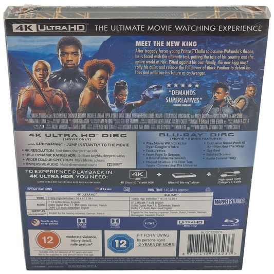 Black Panther (2018) - SteelBook 4K Ultra HD + Blu-ray - Zone libre - vue 3