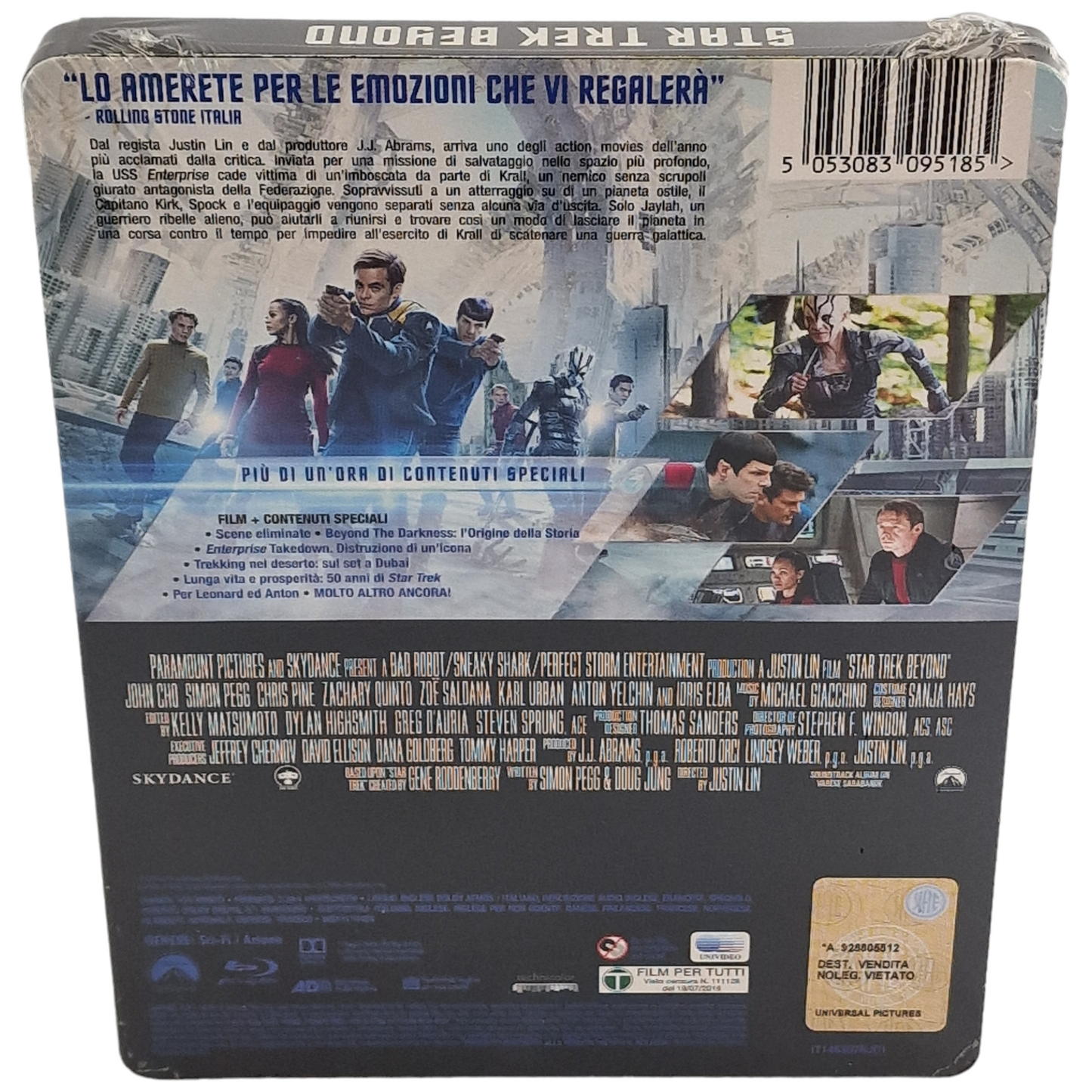 Star Trek Beyond 2016 Blu-ray SteelBook D"bossé Exclusif Chris Pine, Region B