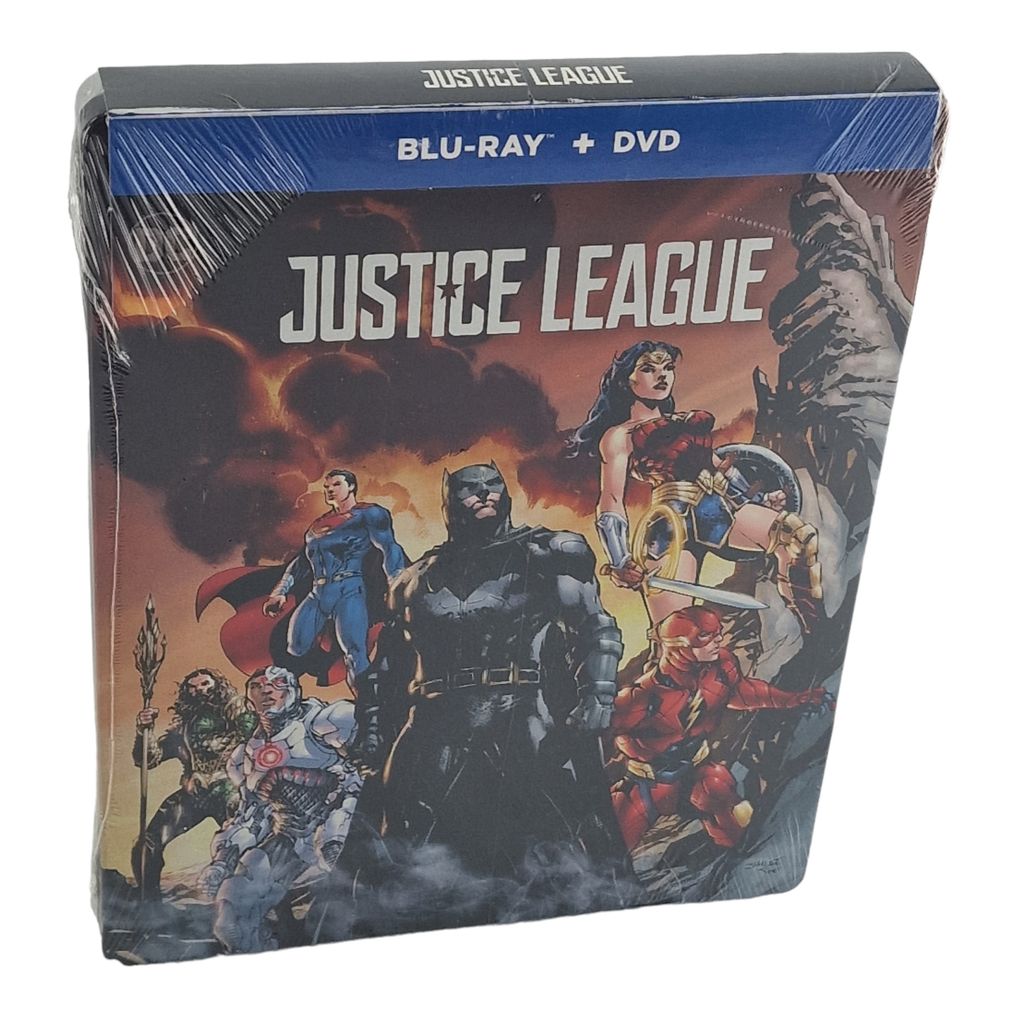 Justice League Blu-ray + DVD SteelBook Ben Affleck Zack Snyder 2019 Zone A