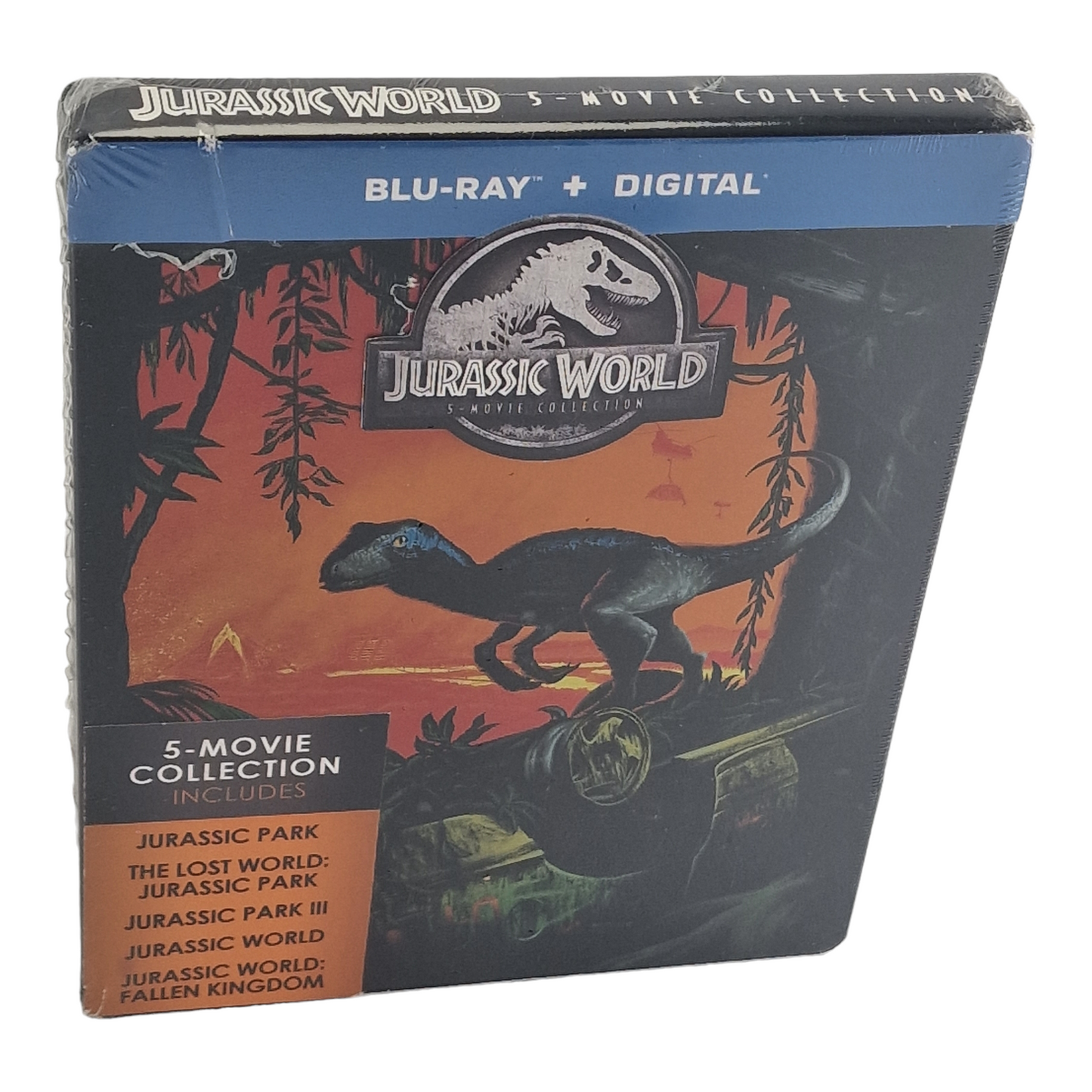 Jurassic World : Collection 5 films Blu-ray SteelBook 2018 Spielberg Region A