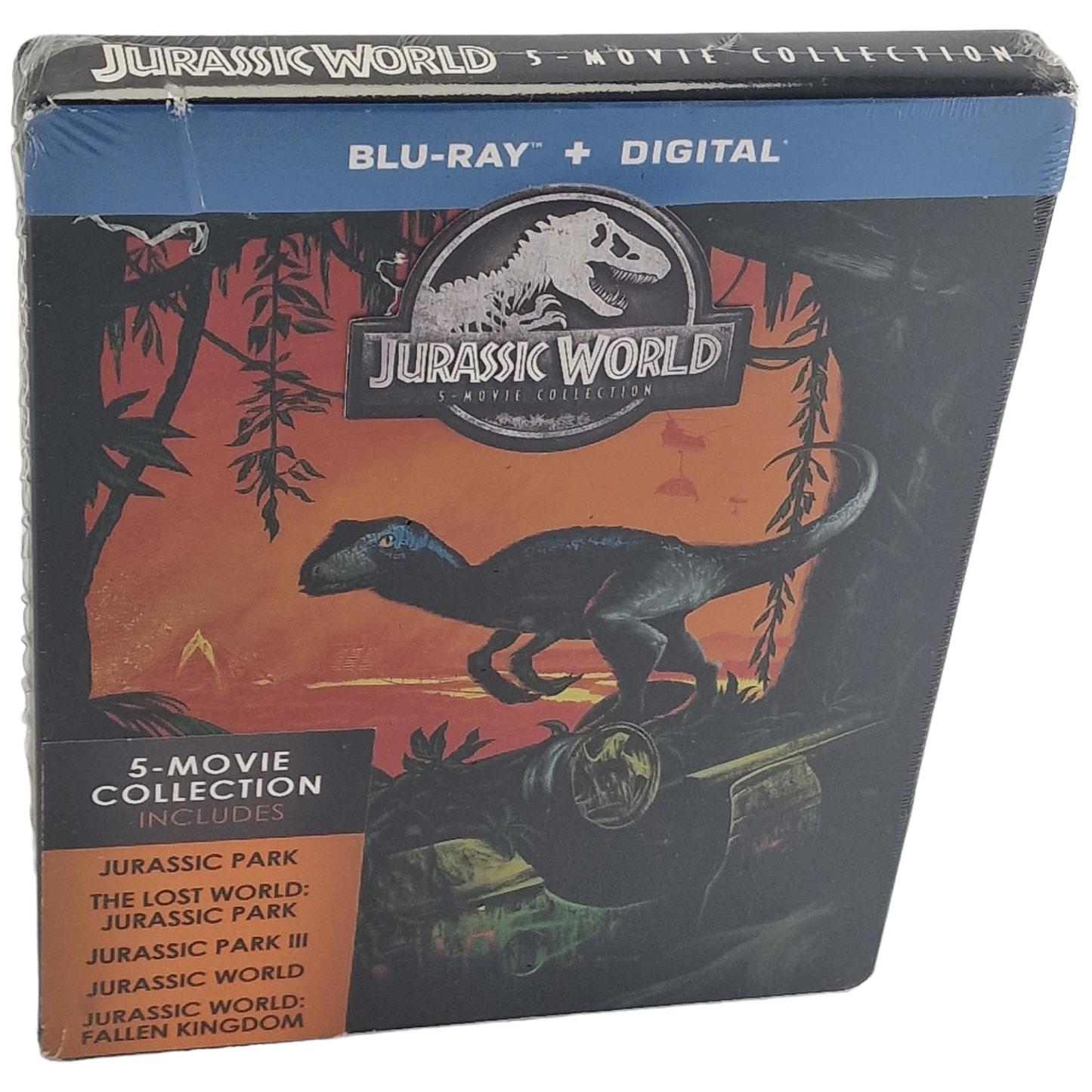 Jurassic World : Collection 5 films Blu-ray SteelBook 2018 Spielberg Region A