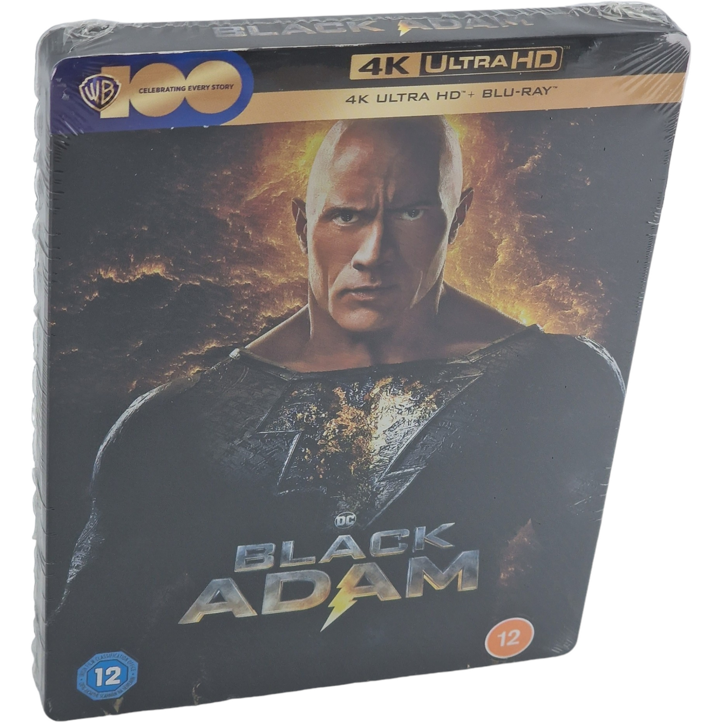 Black Adam 4K Ultra HD + Blu-Ray Steelbook Dwayne Johnson 2023 Region B
