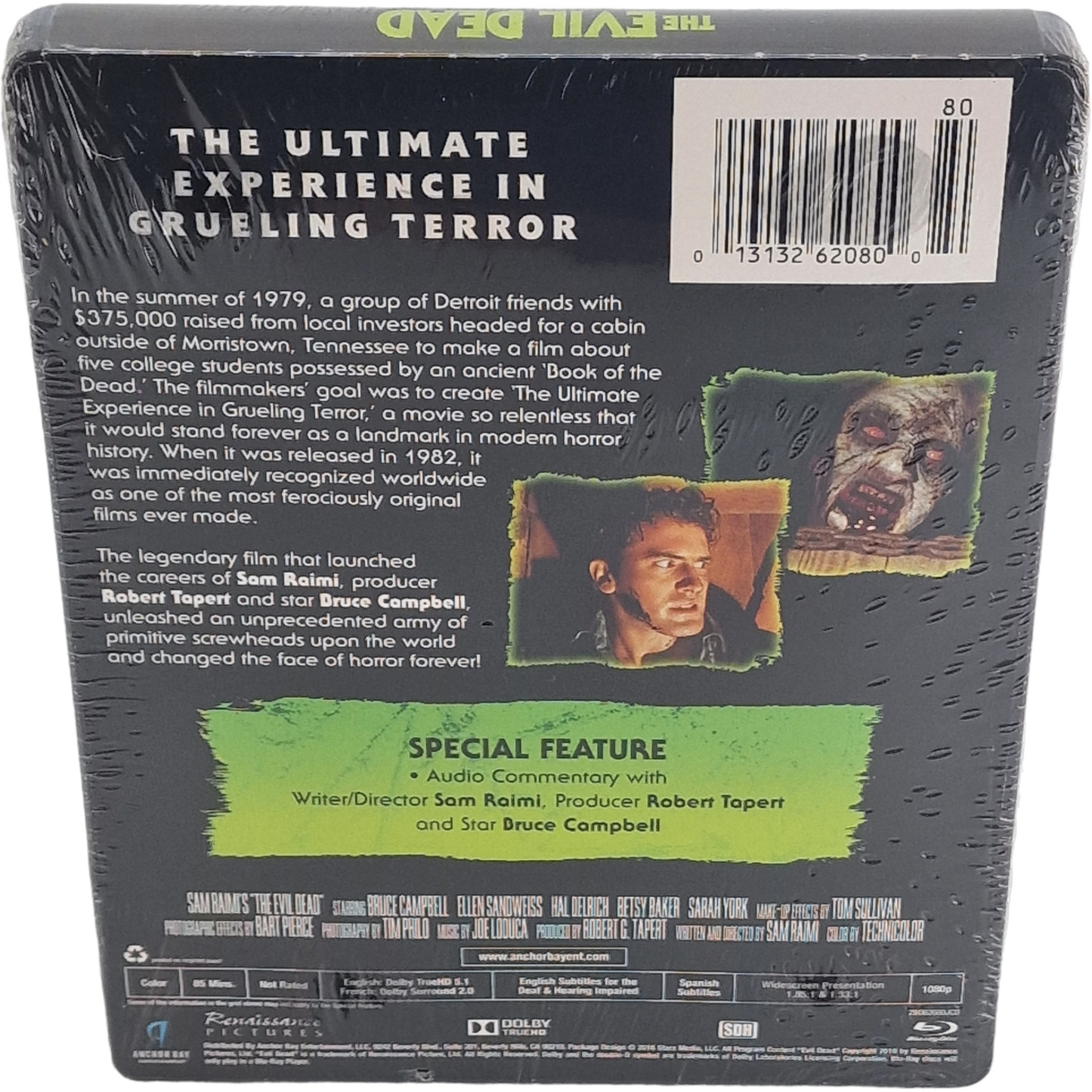 The Evil Dead Sam Raimi 1981 Blu-ray Steelbook Bruce Campbell 2014 Region A