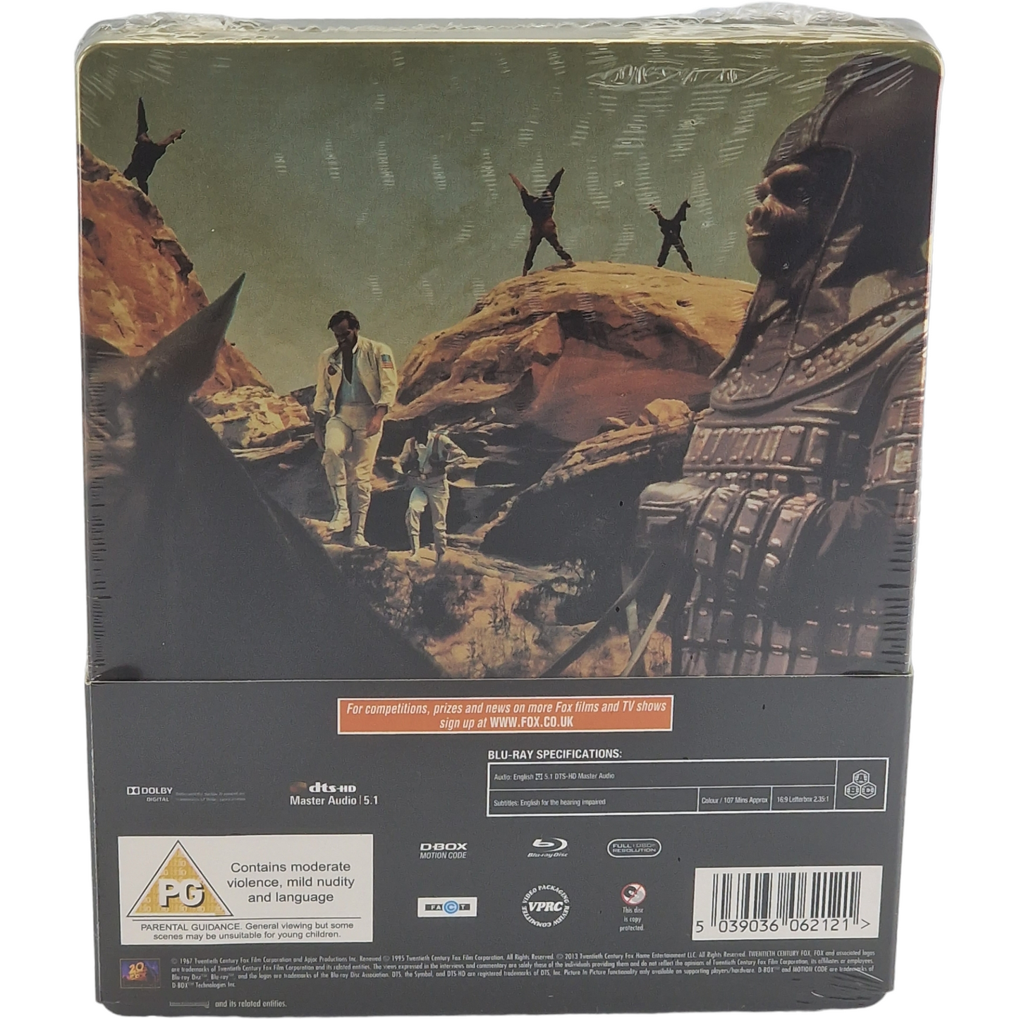 La planète des singes 1968 SteelBook Blu-ray Zavvi limitée 2013 Zone Libre