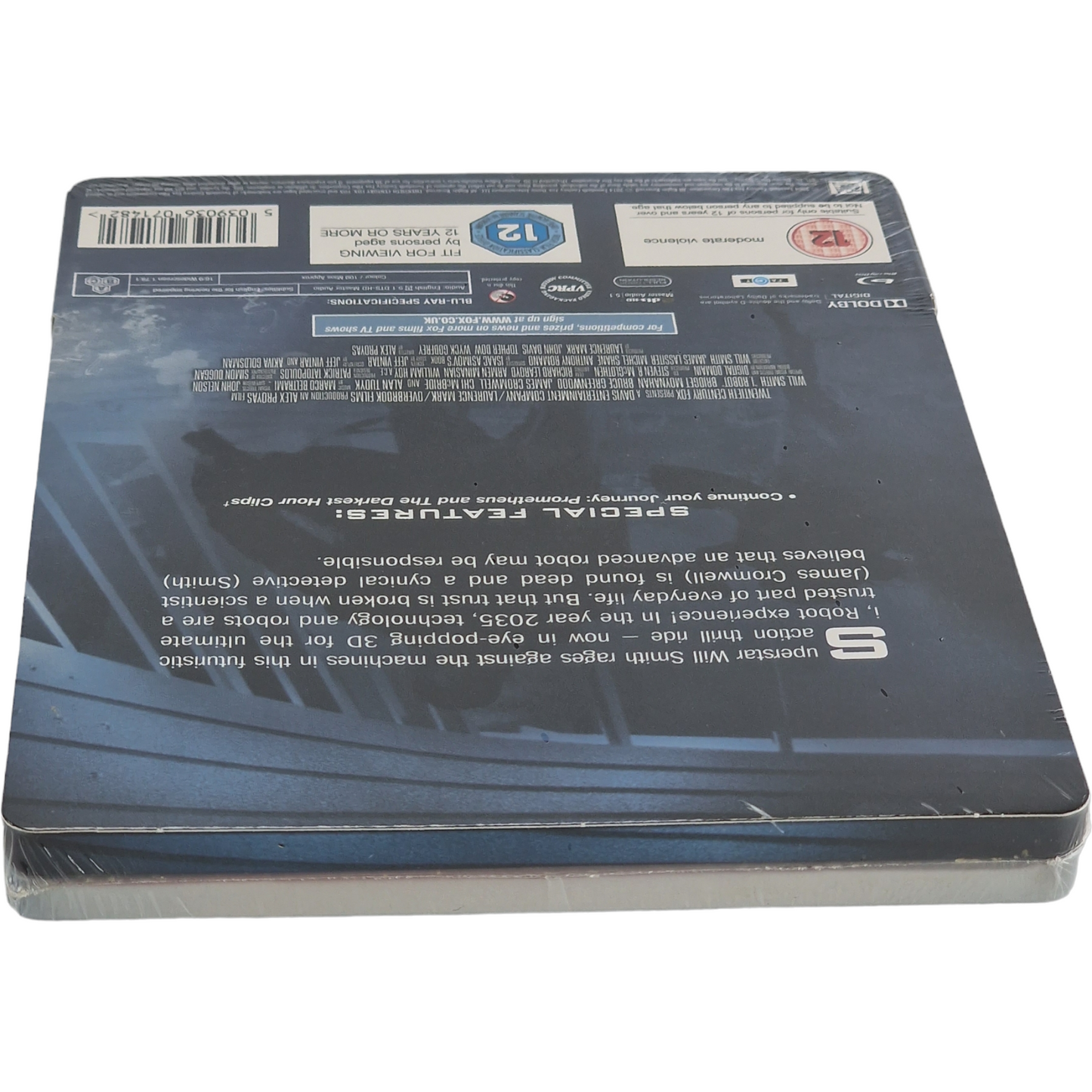 I, Robot Blu-ray 3D + Blu-ray SteelBook Zavvi Débossé 3000 Ex 2014 Libre