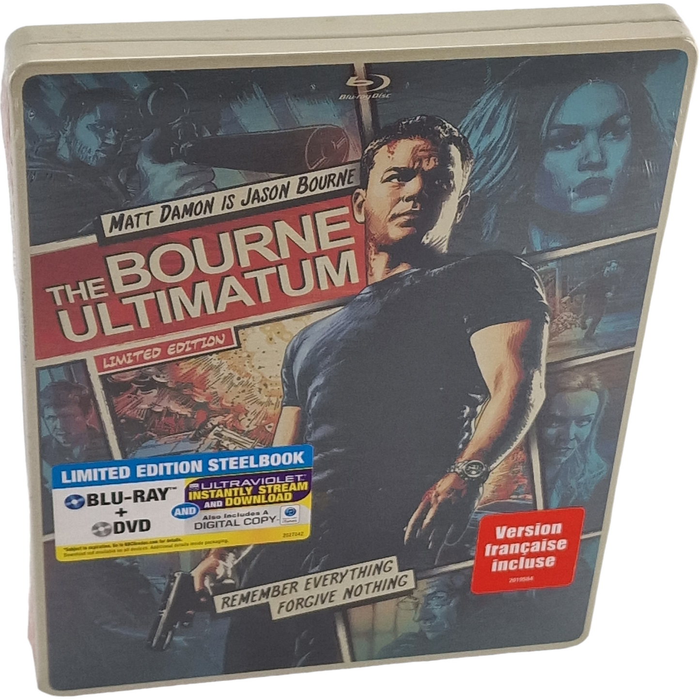 The Bourne Ultimatum : Blu-ray + DVD steelbook Comic Book édition 2014 Zone A