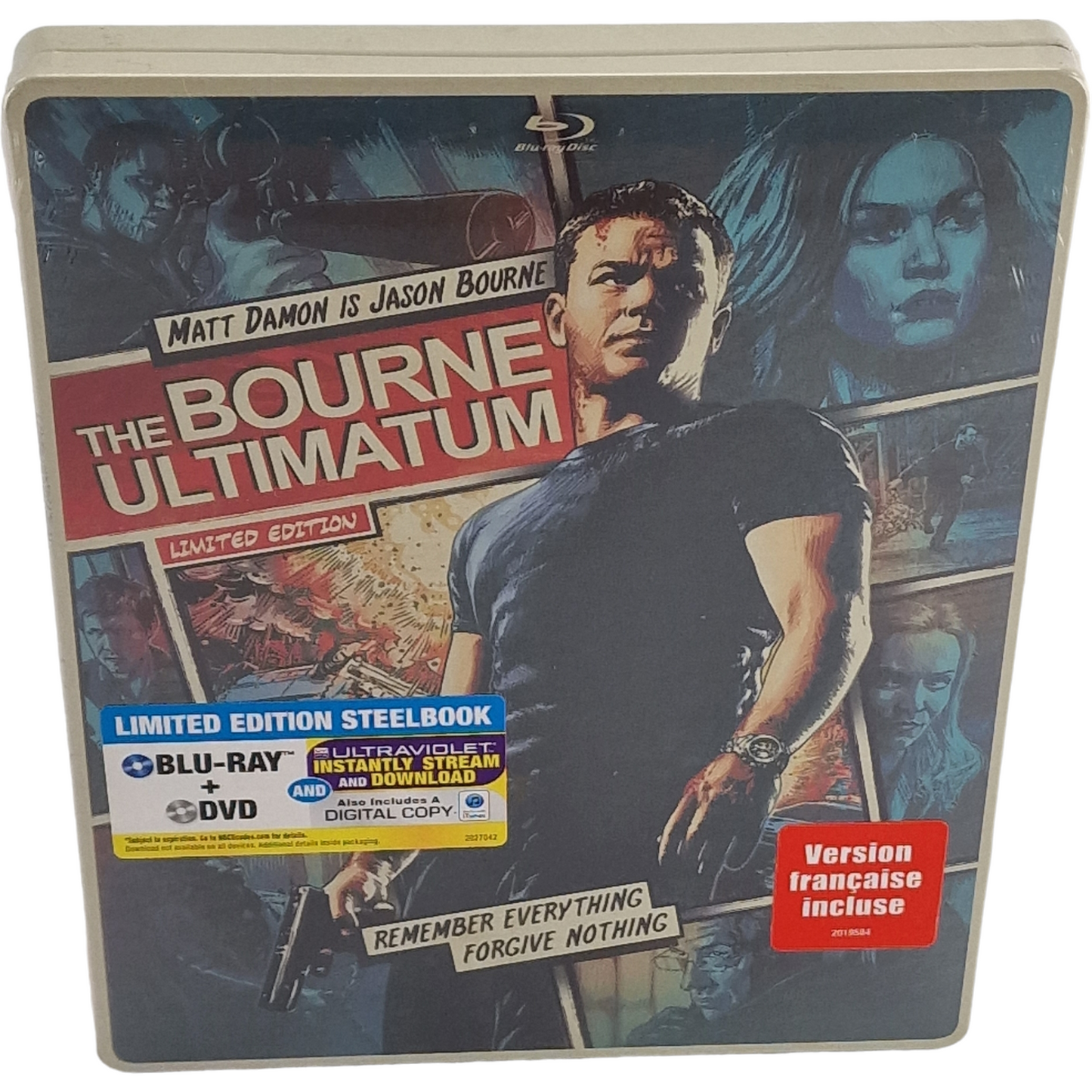 The Bourne Ultimatum : Blu-ray + DVD steelbook Comic Book édition 2014 Zone A