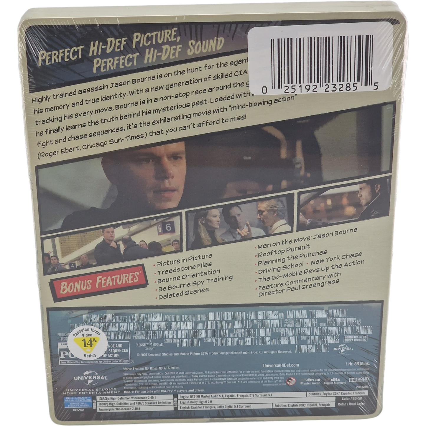 The Bourne Ultimatum : Blu-ray + DVD steelbook Comic Book édition 2014 Zone A