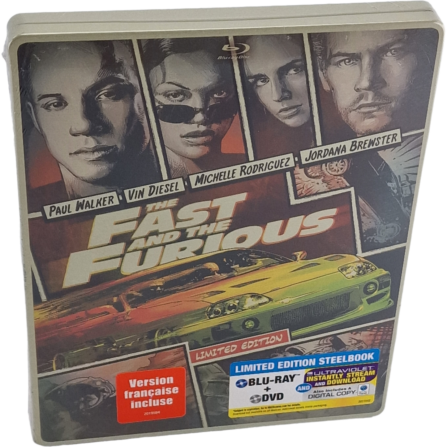 Fast and the Furious : Blu-ray + DVD steelbook Comic Book édition 2014 Zone A