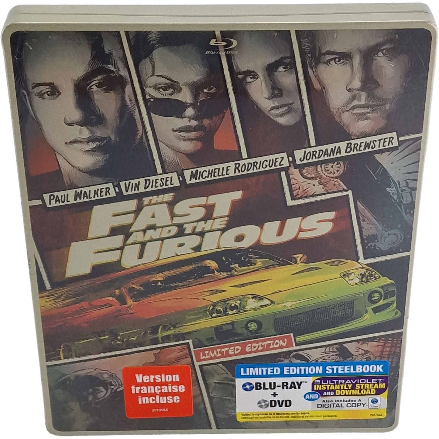 Fast and the Furious : Blu-ray + DVD steelbook Comic Book édition 2014 Zone A
