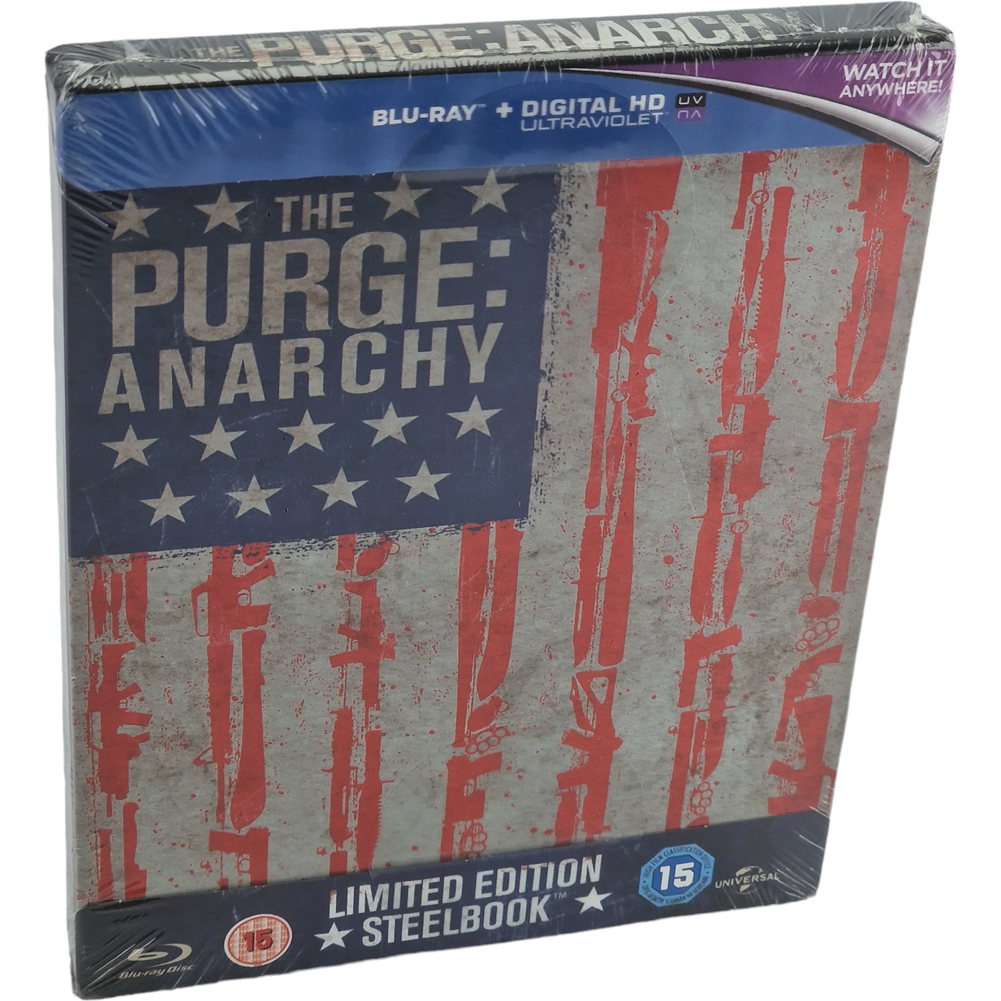 The Purge: Anarchy SteelBook Blu-ray Zavvi Edition limitée 2014 Région Libre