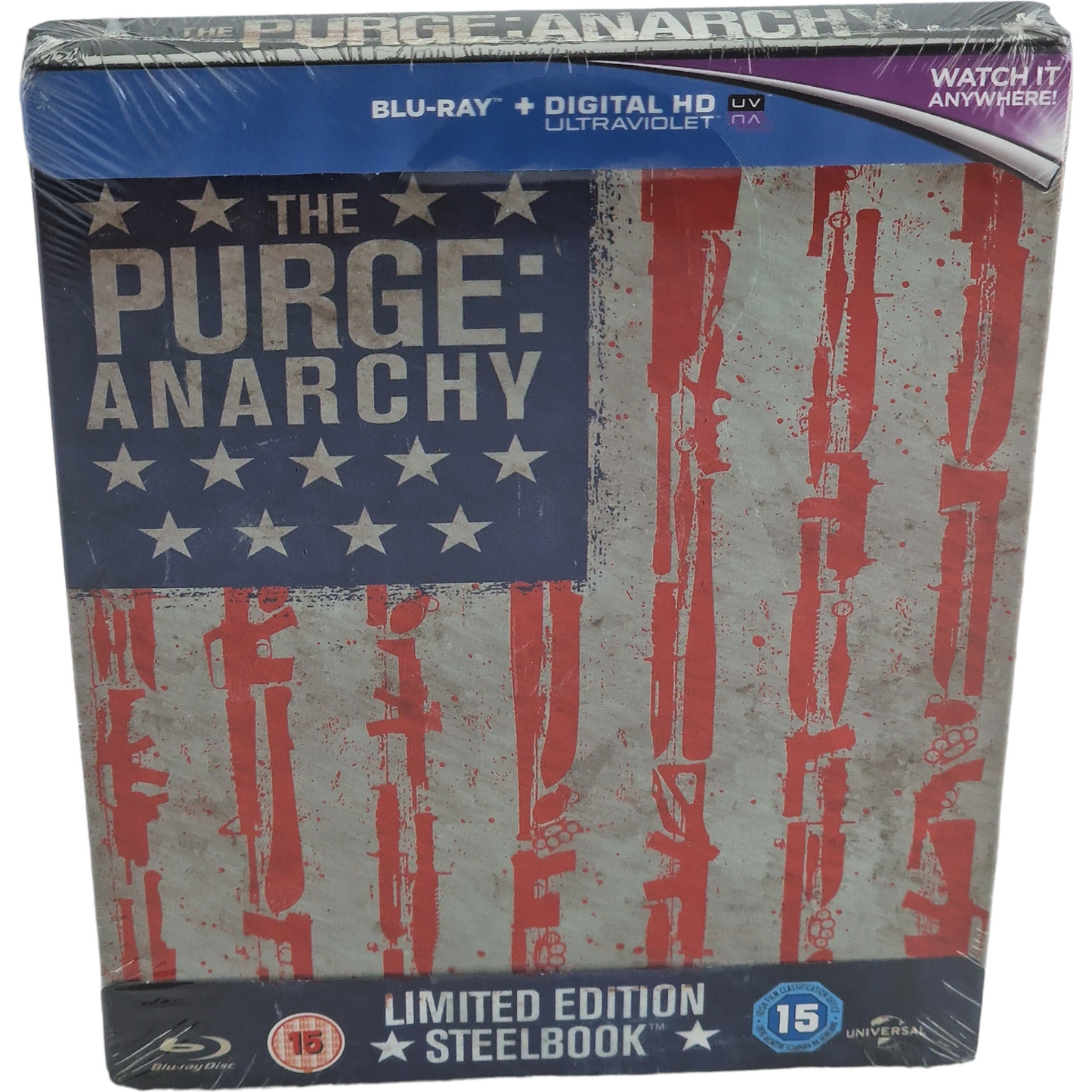 The Purge: Anarchy SteelBook Blu-ray Zavvi Edition limitée 2014 Région Libre