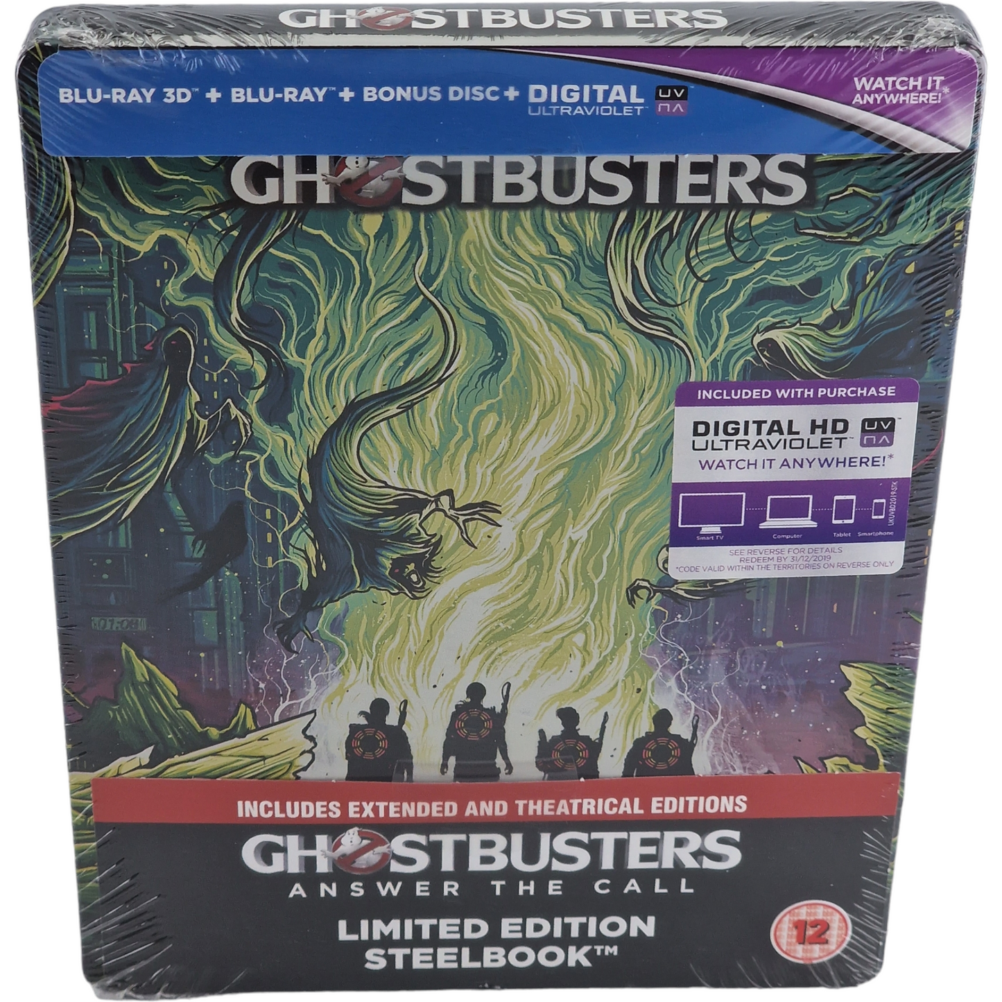 Ghostbusters : Blu-ray 3D + Blu-ray Steelbook 2016 Zavvi Limitée 2 Cuts Libre