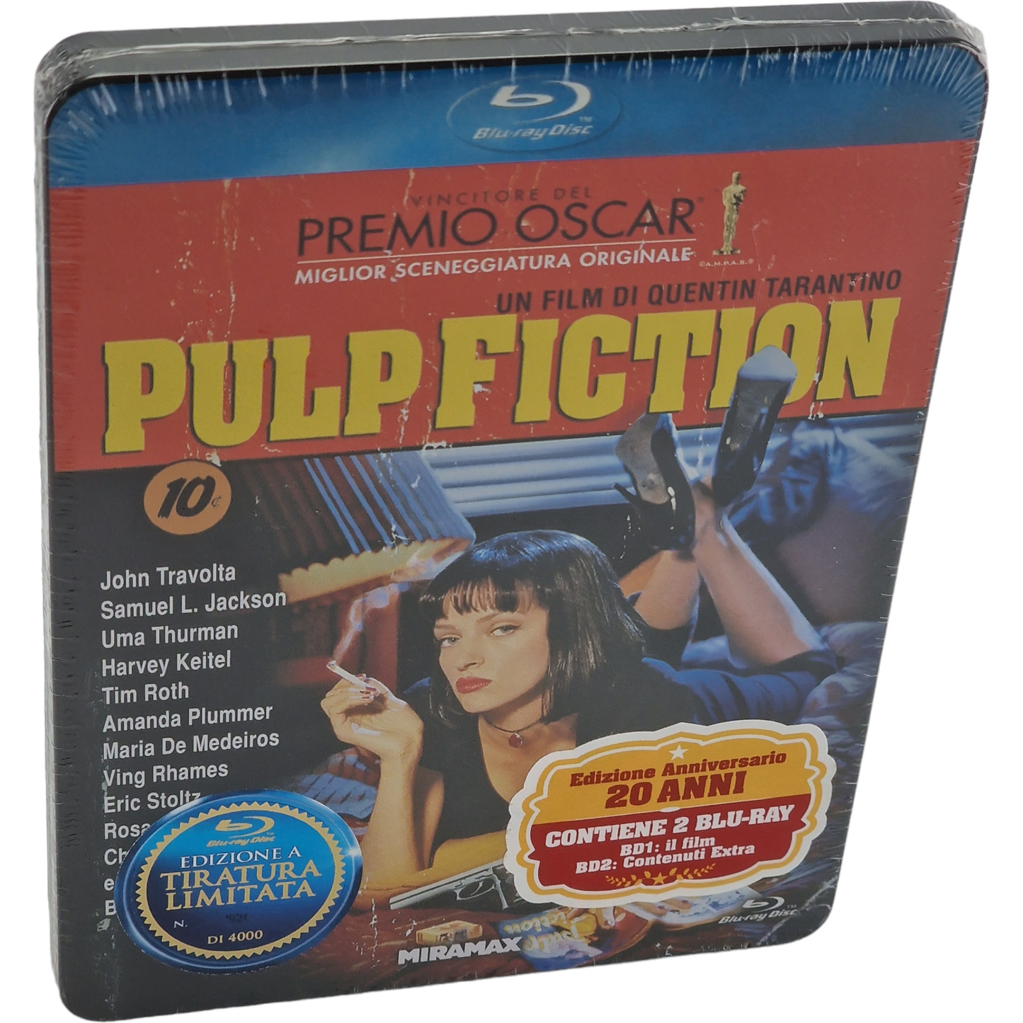 Pulp Fiction 1994 Blu-ray SteelBook Metal Box limitée Tarantino 2014 Zone B