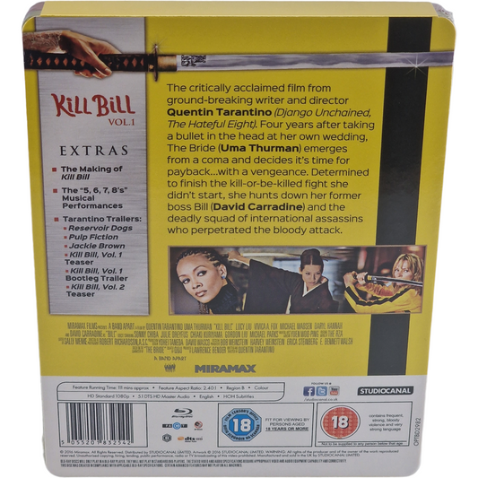 Kill Bill : Volume 1 (2003) - SteelBook Blu-ray - Zone B - vue 3