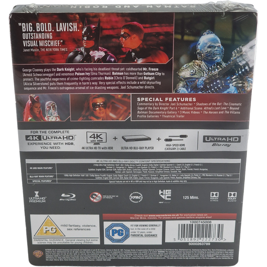 Batman & Robin (1997) - SteelBook 4K Ultra HD + Blu-ray - Zone libre - vue 3
