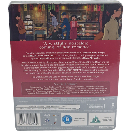La Colline aux coquelicots (From Up on Poppy Hill) (2011) - SteelBook Blu-ray - Zone B - vue 3