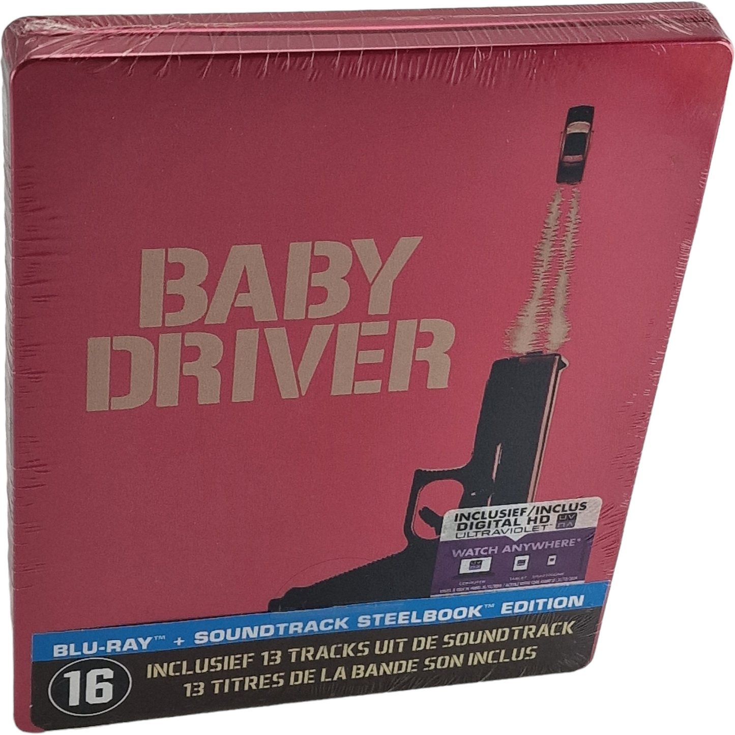 Baby Driver Blu-ray + CD Steelbook édition Limitée Kevin Spacey 2017 Zone B