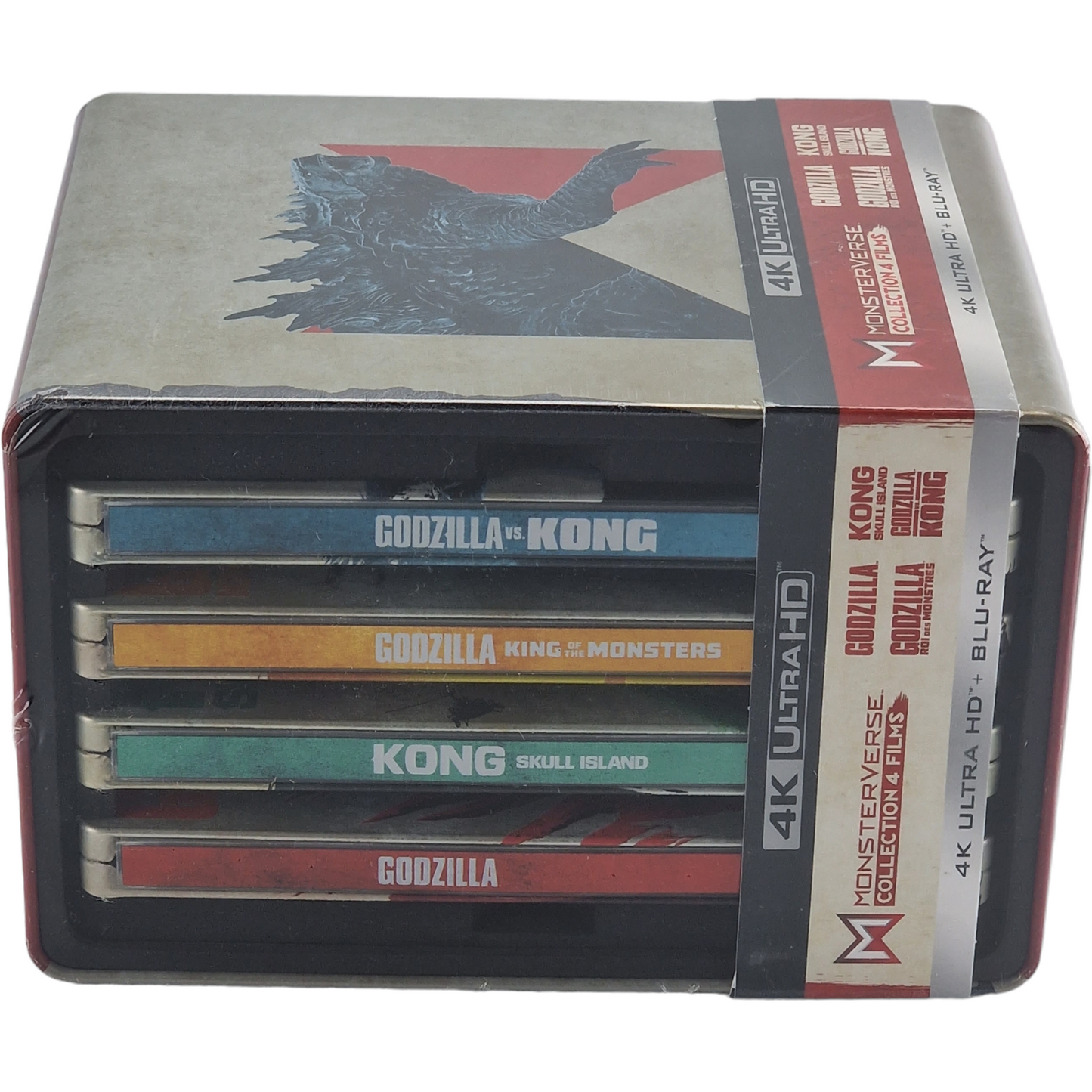 MonsterVerse : Godzilla vs. Kong 4K Ultra HD + Blu-ray Coffret 4 Films Zone B