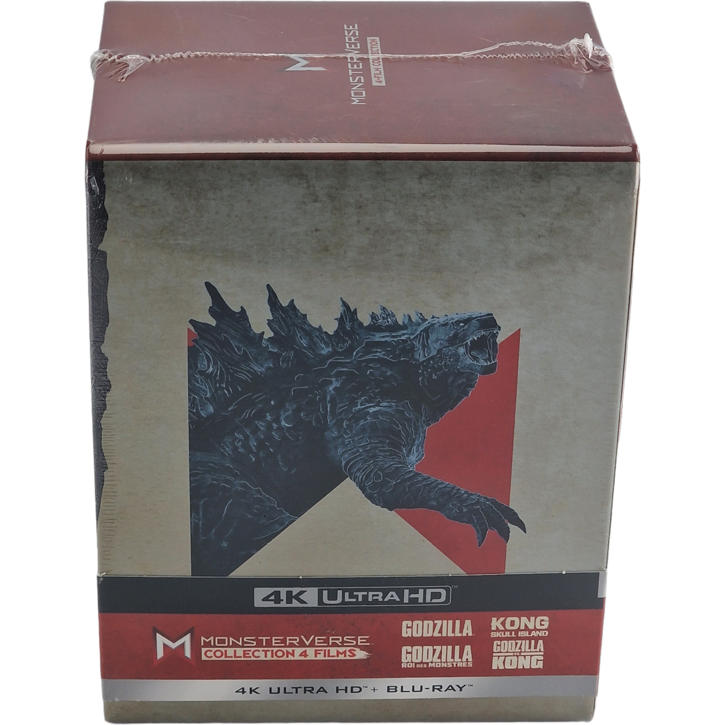 MonsterVerse : Godzilla vs. Kong 4K Ultra HD + Blu-ray Coffret 4 Films Zone B