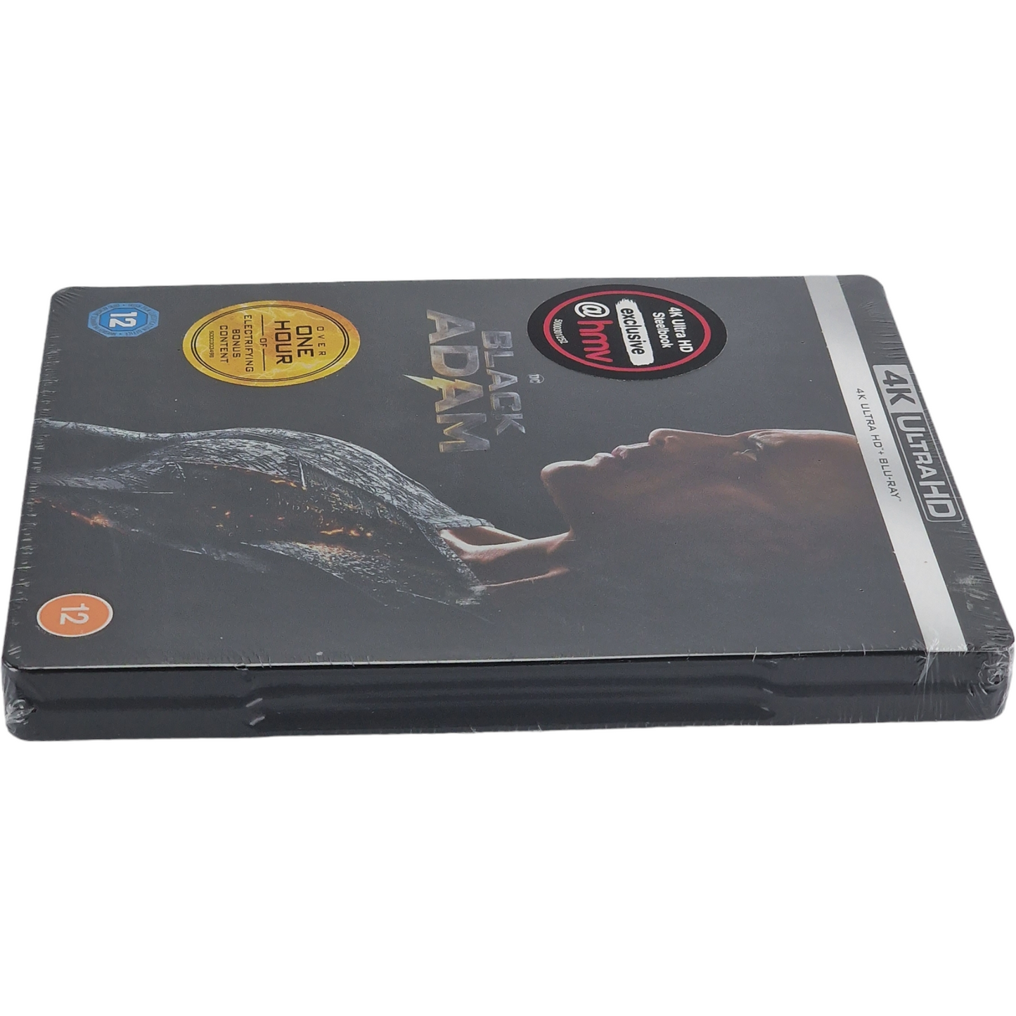Black Adam 4K Ultra HD + Blu-ray SteelBook exclusif HMV Dwayne Johnson 2023 B