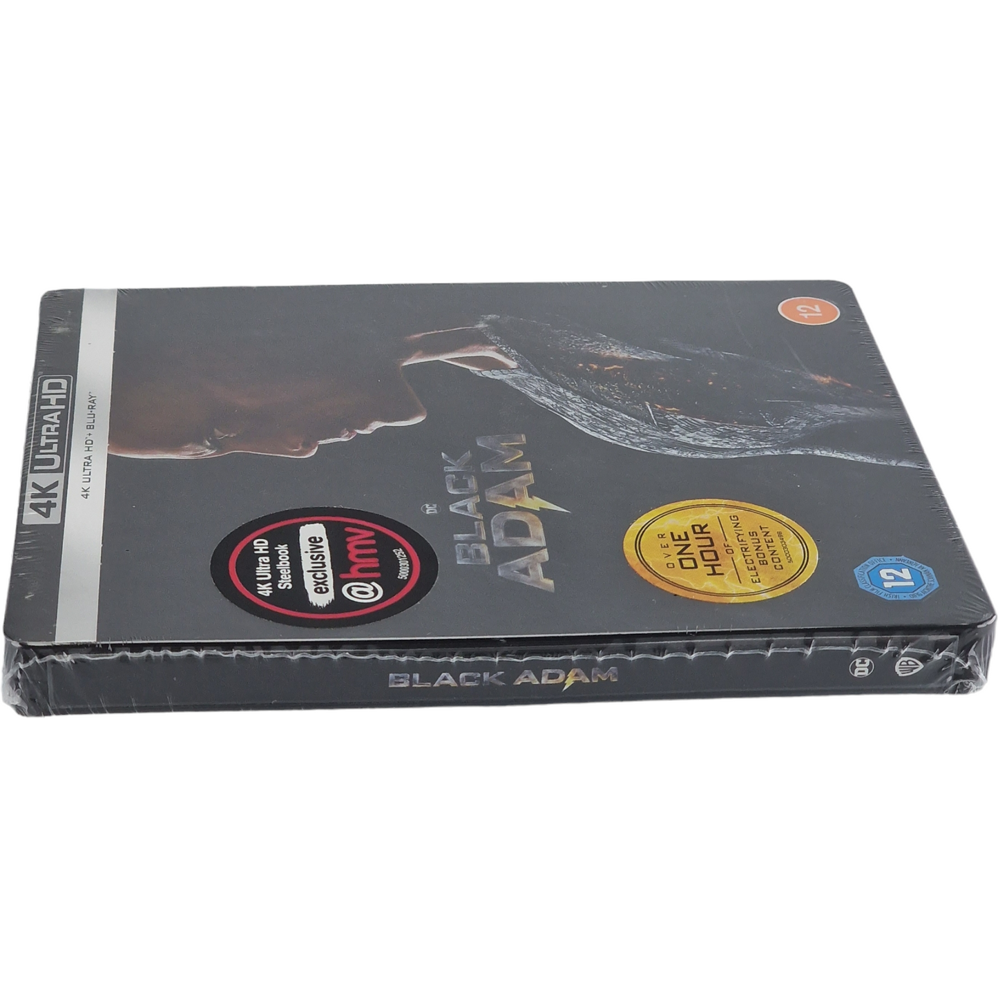 Black Adam 4K Ultra HD + Blu-ray SteelBook exclusif HMV Dwayne Johnson 2023 B