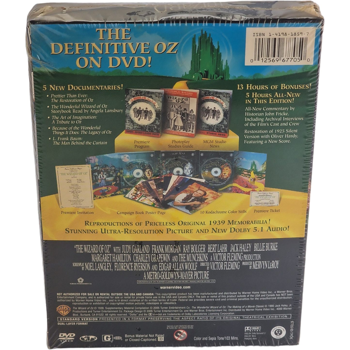 Le Magicien d'Oz DVD Édition Collector trois disques Victor Fleming 2005 Zone 1