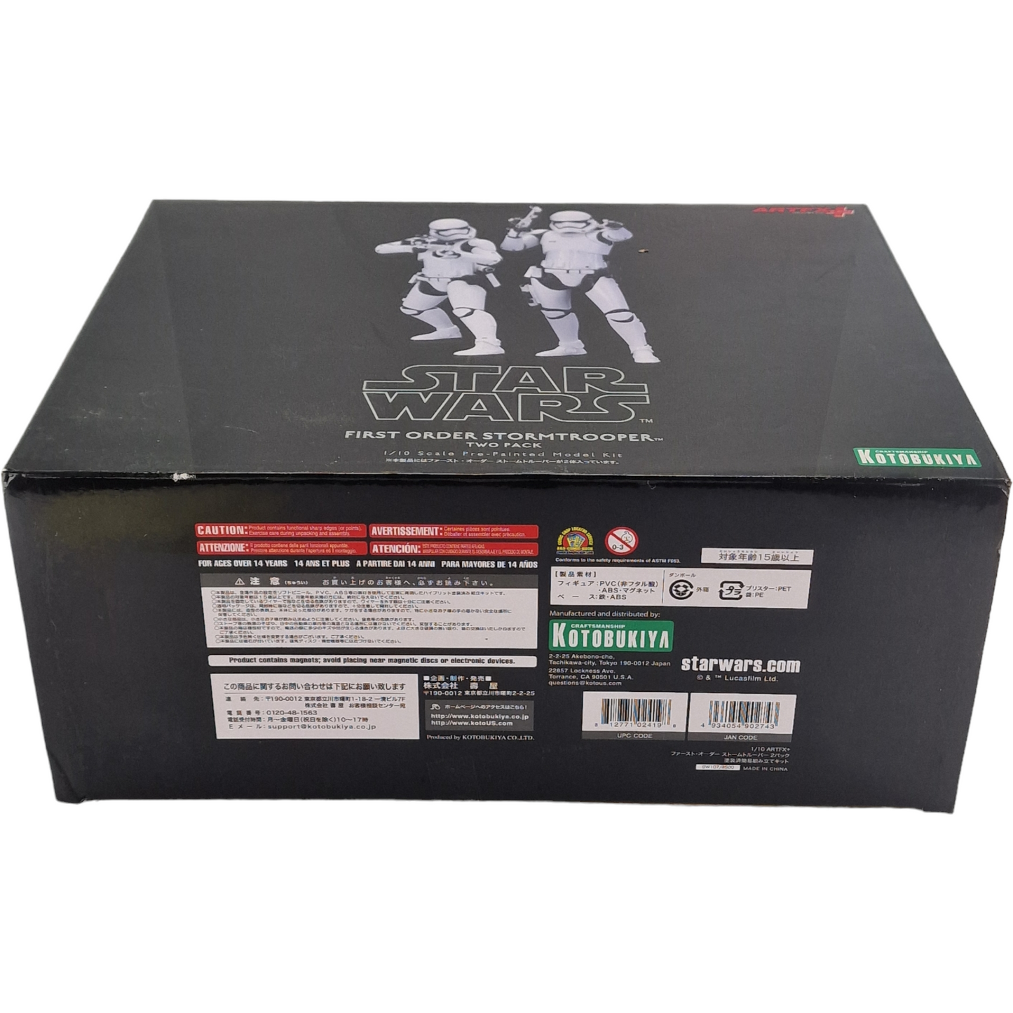 Star wars Scale First Order Stormtrooper Artfx + 2 statues 1/10 kotobukiya Neuf