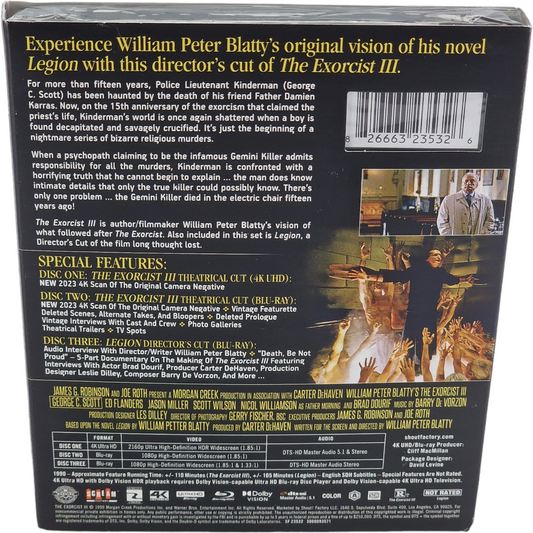 L’Exorciste III – 4K Ultra HD + Blu-ray Collector – visuel 3