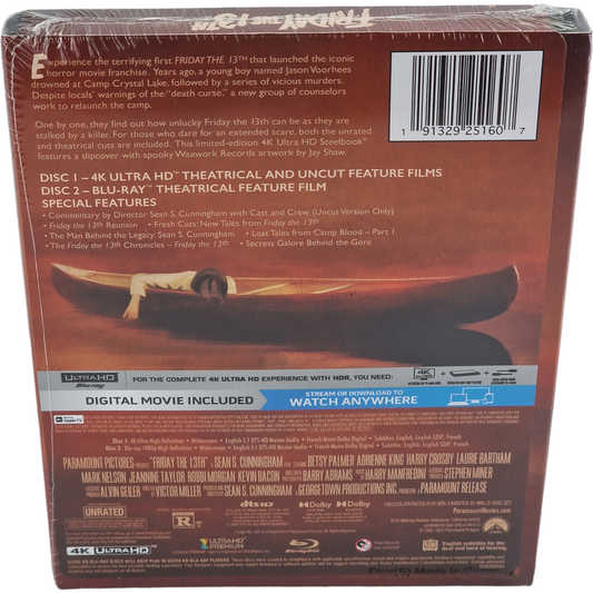 Vendredi 13 – SteelBook 4K Ultra HD + Blu-ray – visuel 2
