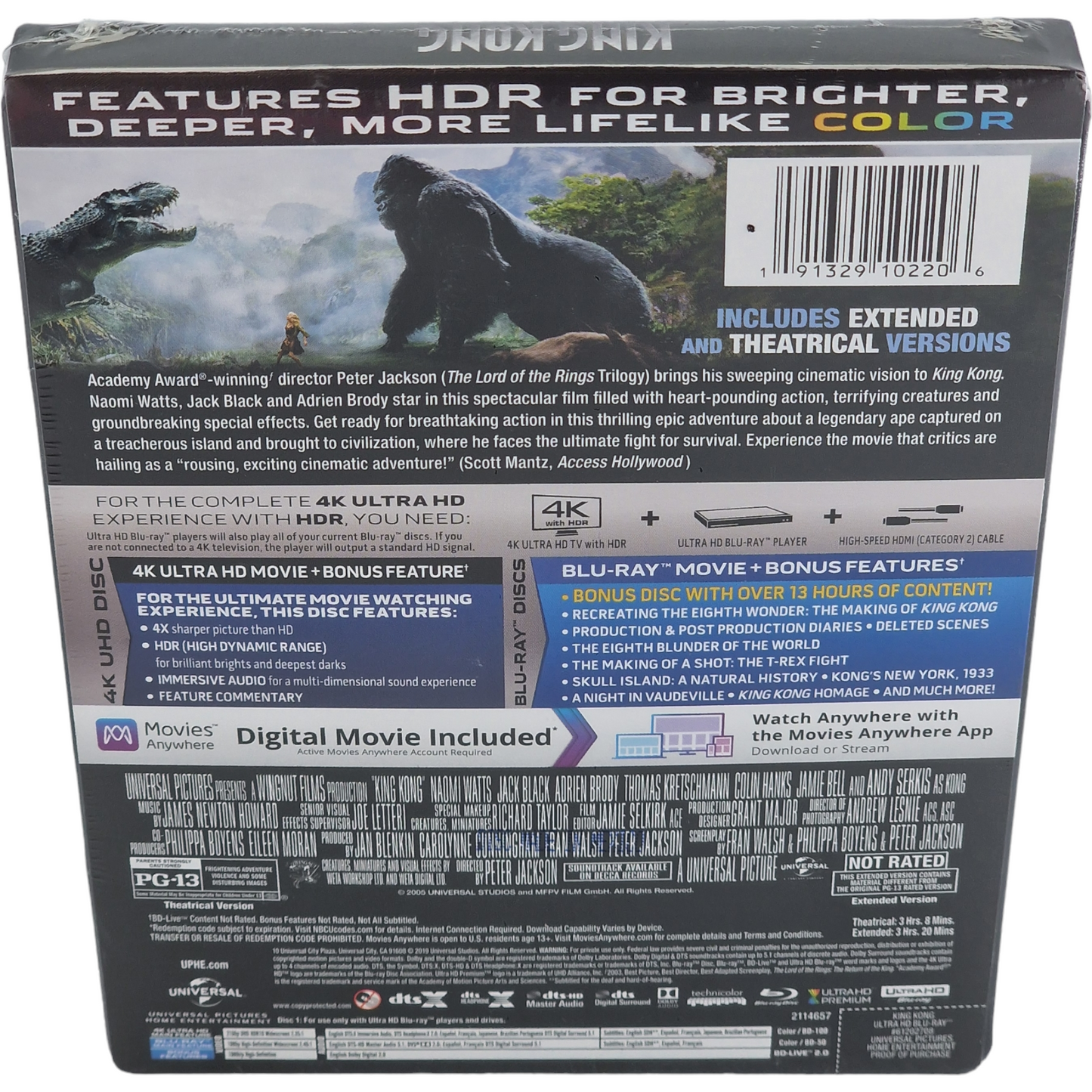 King Kong 4K Ultra HD + Blu-ray + Digital 4K SteelBook Best Buy Ultimate Zone A