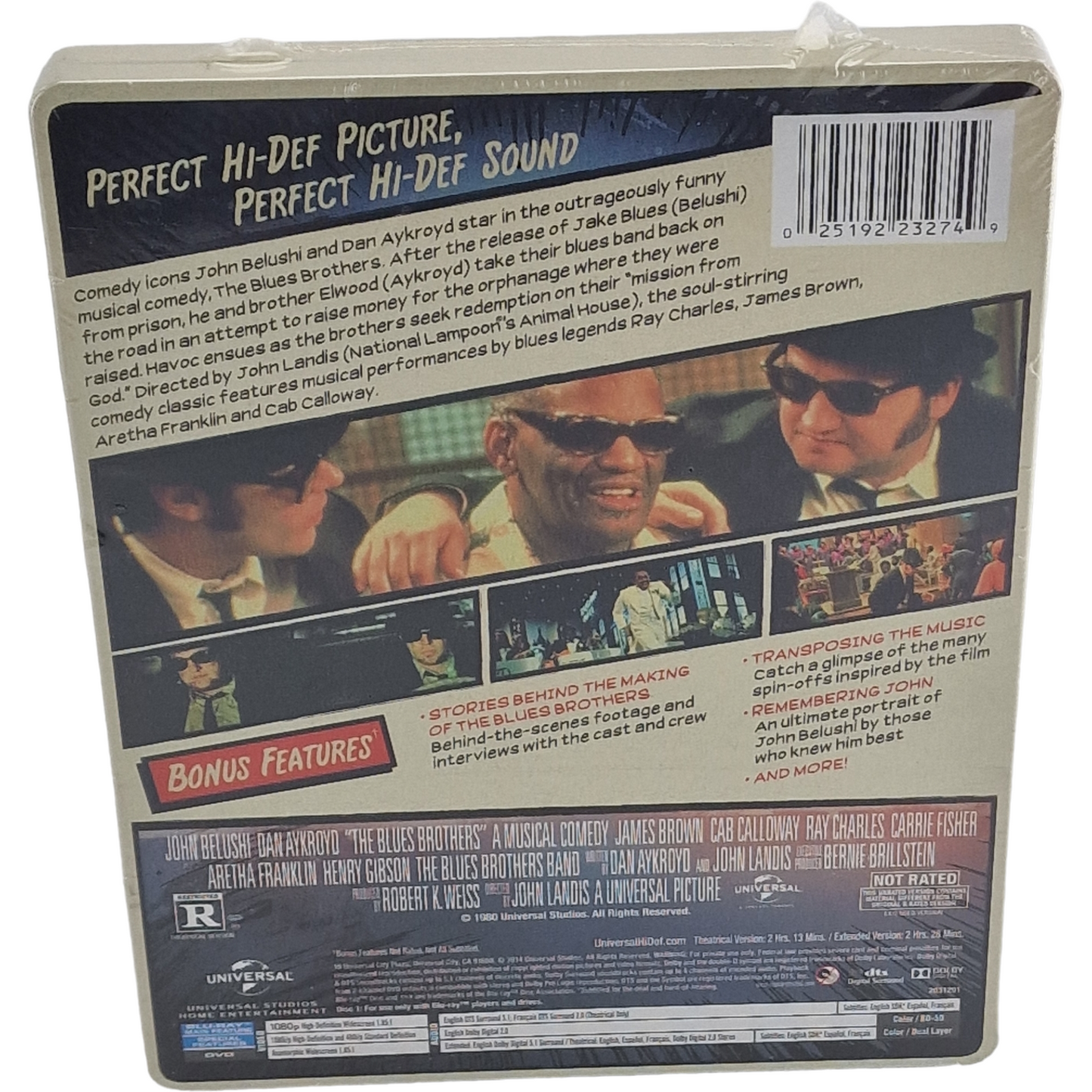 Les Blues Brothers 1980 SteelBook Blu-ray + DVD Édition limitée 2014 Zone Libre