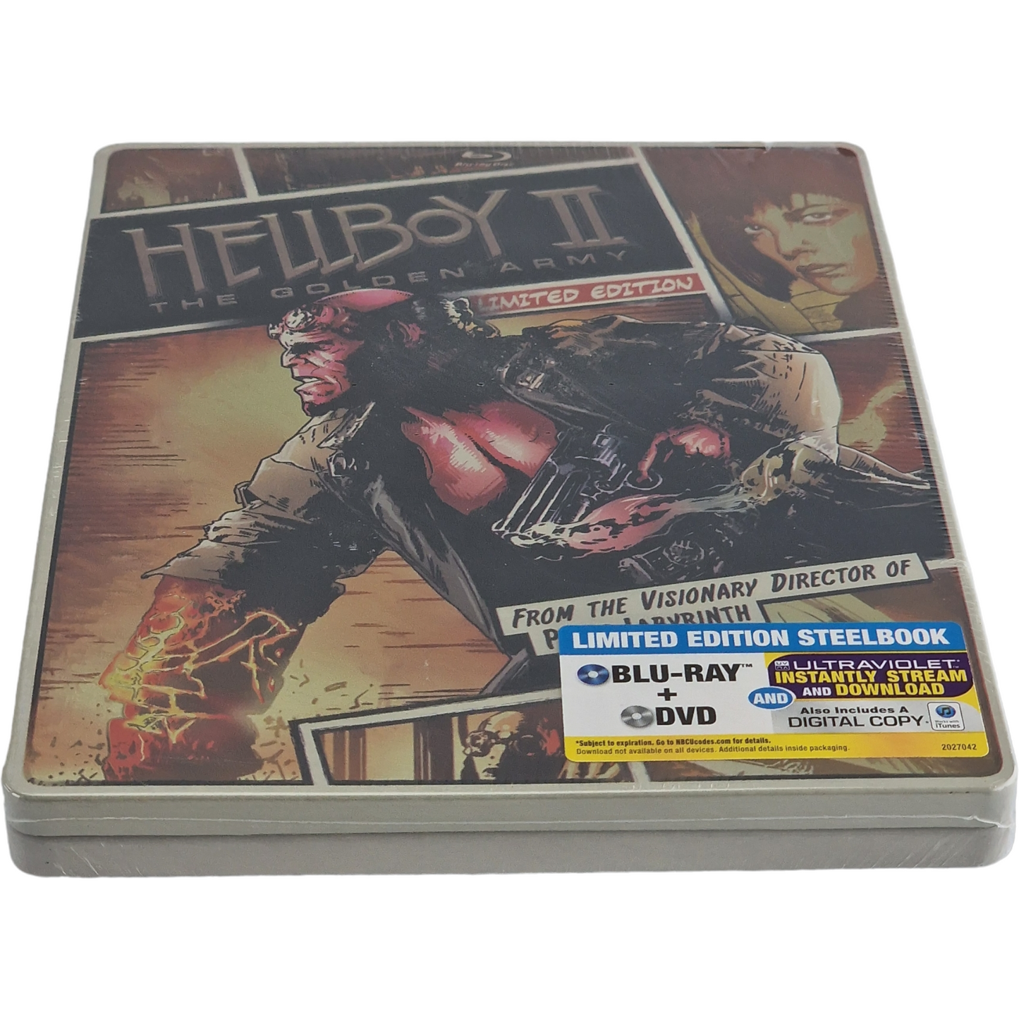 Hellboy II: 2008 SteelBook Blu-ray + DVD limitée Guillermo del Toro Zone A