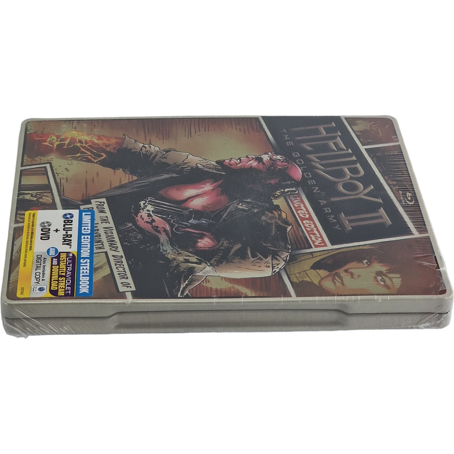 Hellboy II: 2008 SteelBook Blu-ray + DVD limitée Guillermo del Toro Zone A