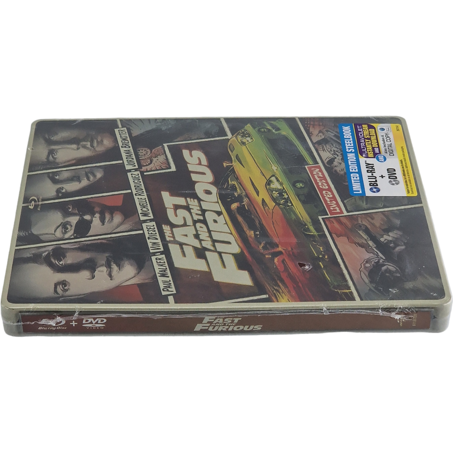 Fast and Furious SteelBook Blu-ray + DVD + Digital HD Édition limitée Zone A