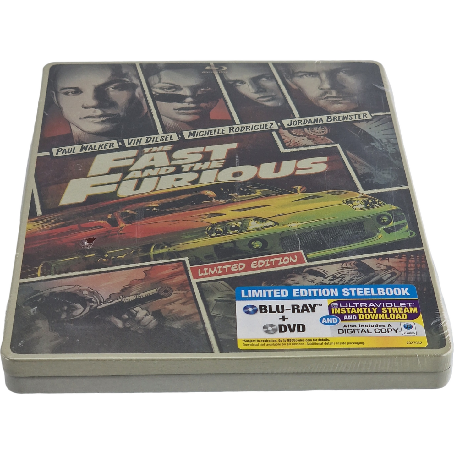 Fast and Furious SteelBook Blu-ray + DVD + Digital HD Édition limitée Zone A