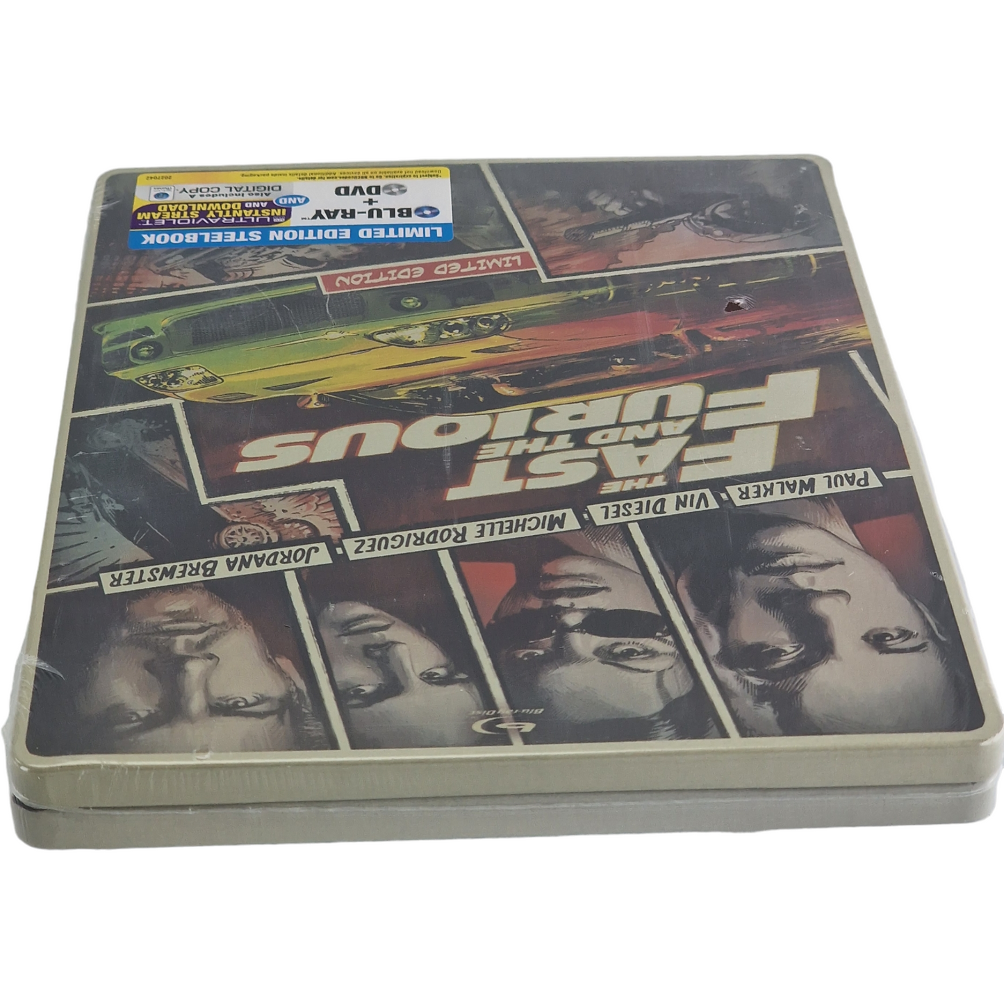 Fast and Furious SteelBook Blu-ray + DVD + Digital HD Édition limitée Zone A