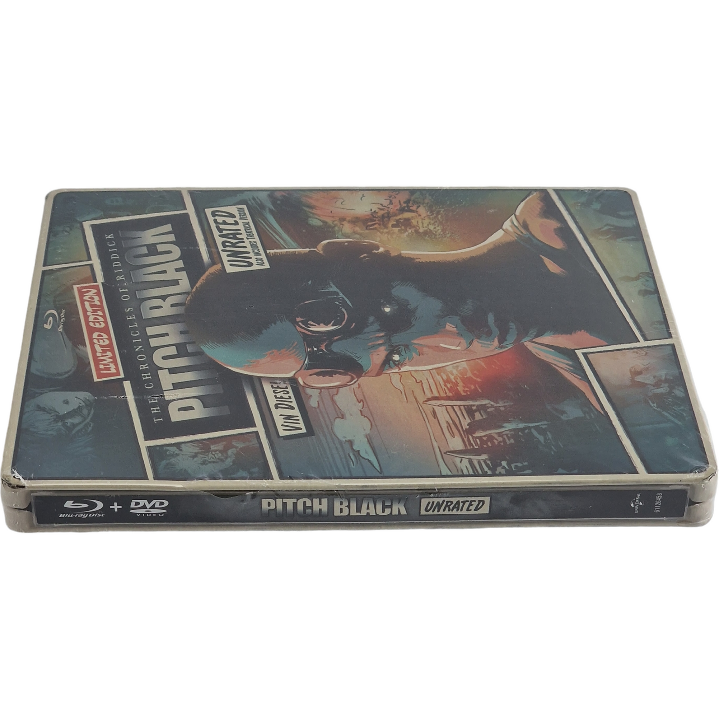 Pitch Black Les Chroniques Riddick Blu-ray+DVD SteelBook Édition limitée Zone A