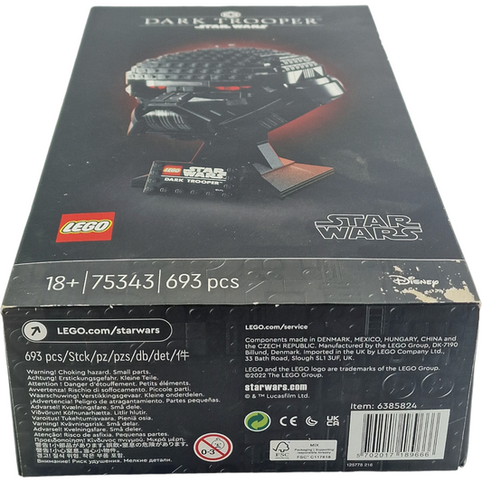 LEGO Star Wars 75343 - Casque Dark Trooper - 693 pièces - Neuf — visuel 3