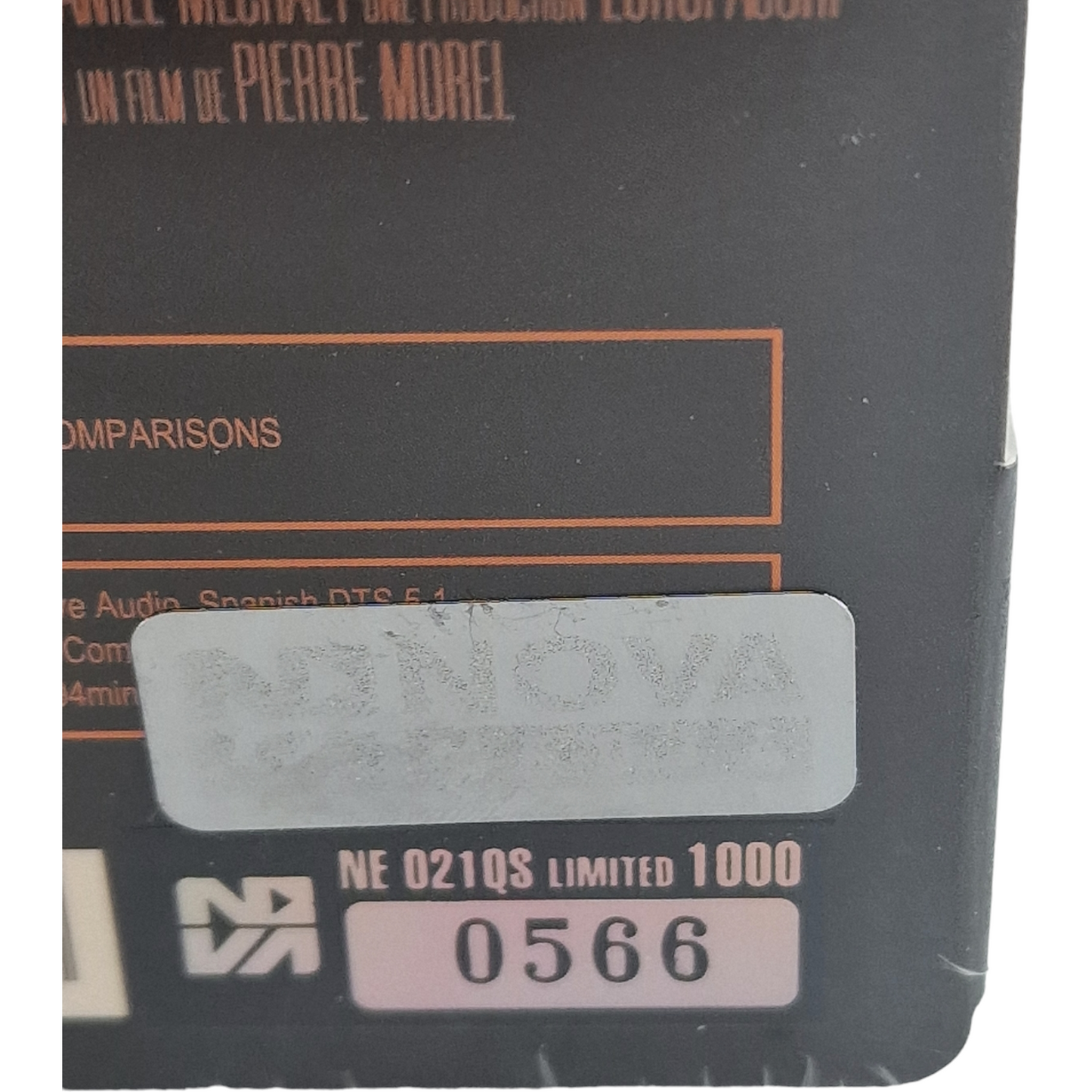 TAKEN Blu-ray FullHD Steelbook Débossé Novamédia 1/4 Slip Numérotée 1000Ex Libre