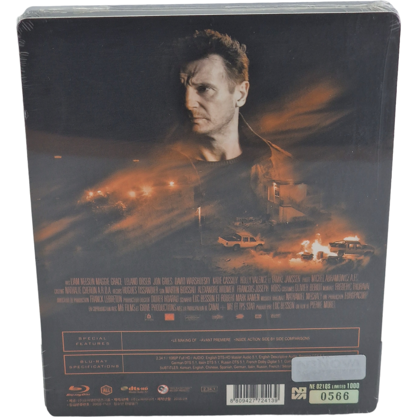 TAKEN Blu-ray FullHD Steelbook Débossé Novamédia 1/4 Slip Numérotée 1000Ex Libre