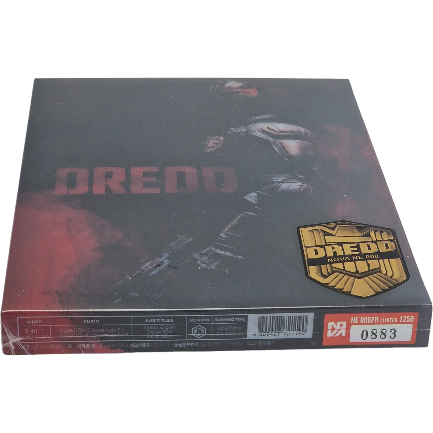 Dredd Blu-ray 3D + 2D Steelbook Slip Édition Rouge Novamedia Numérotée Zone A