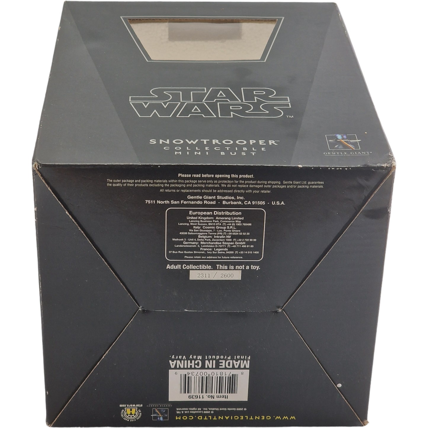Star Wars :Snowtrooper Gentle Giant Buste résine 2600 ex Diamond Select Neuf