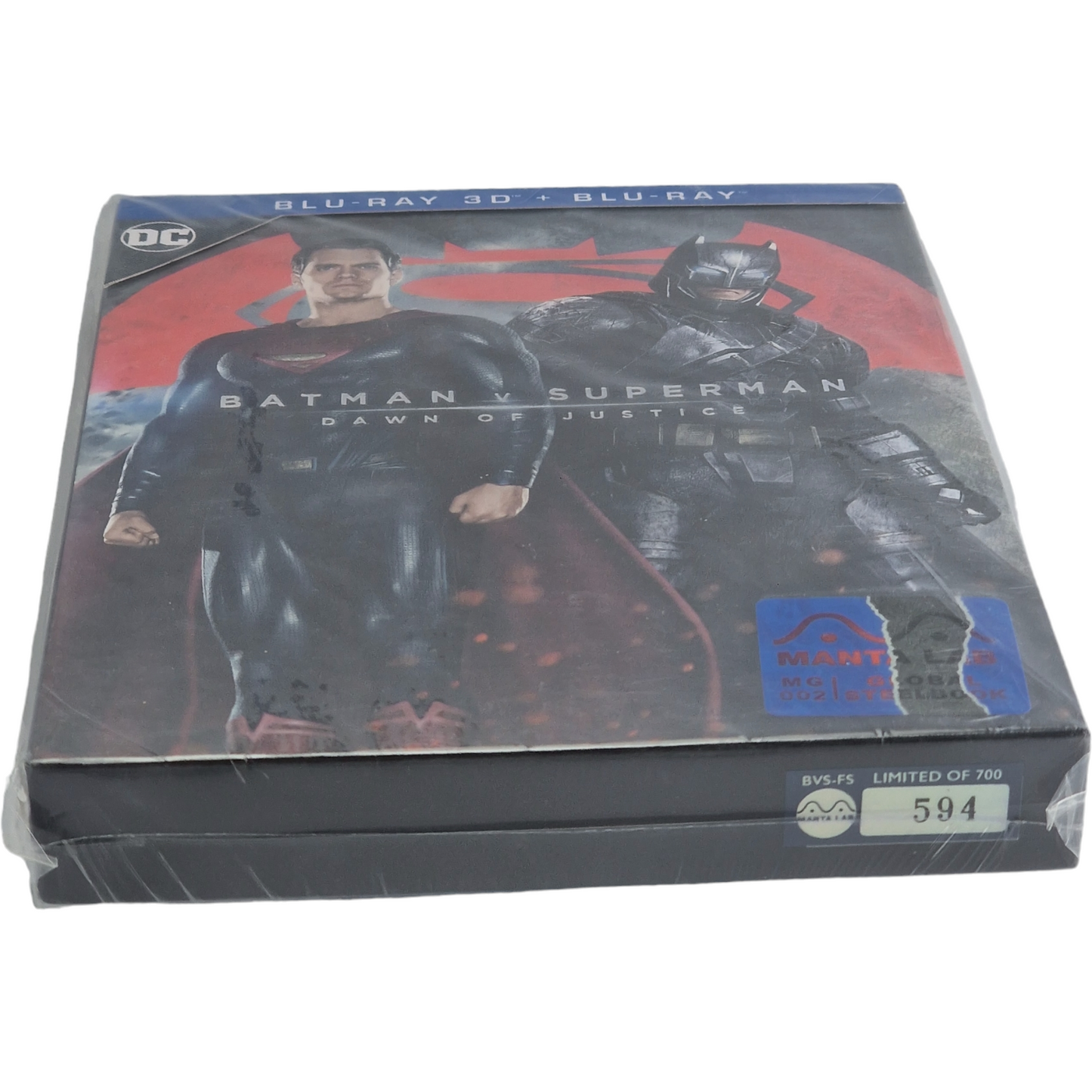 Batman v Superman Dawn of Justice Steelbook Blu-ray 3D +2D MantaLab 700 Ex Numérotée A