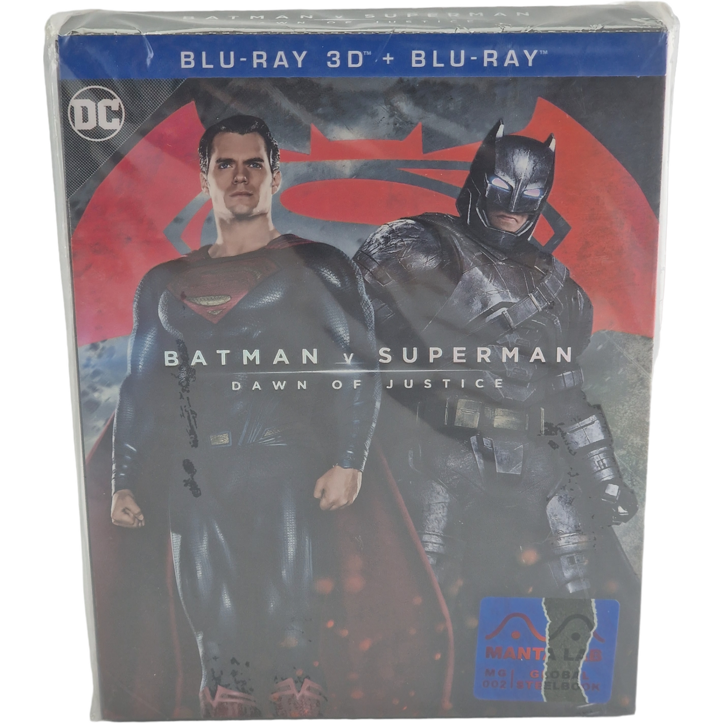 Batman v Superman Dawn of Justice Steelbook Blu-ray 3D +2D MantaLab 700 Ex Numérotée A