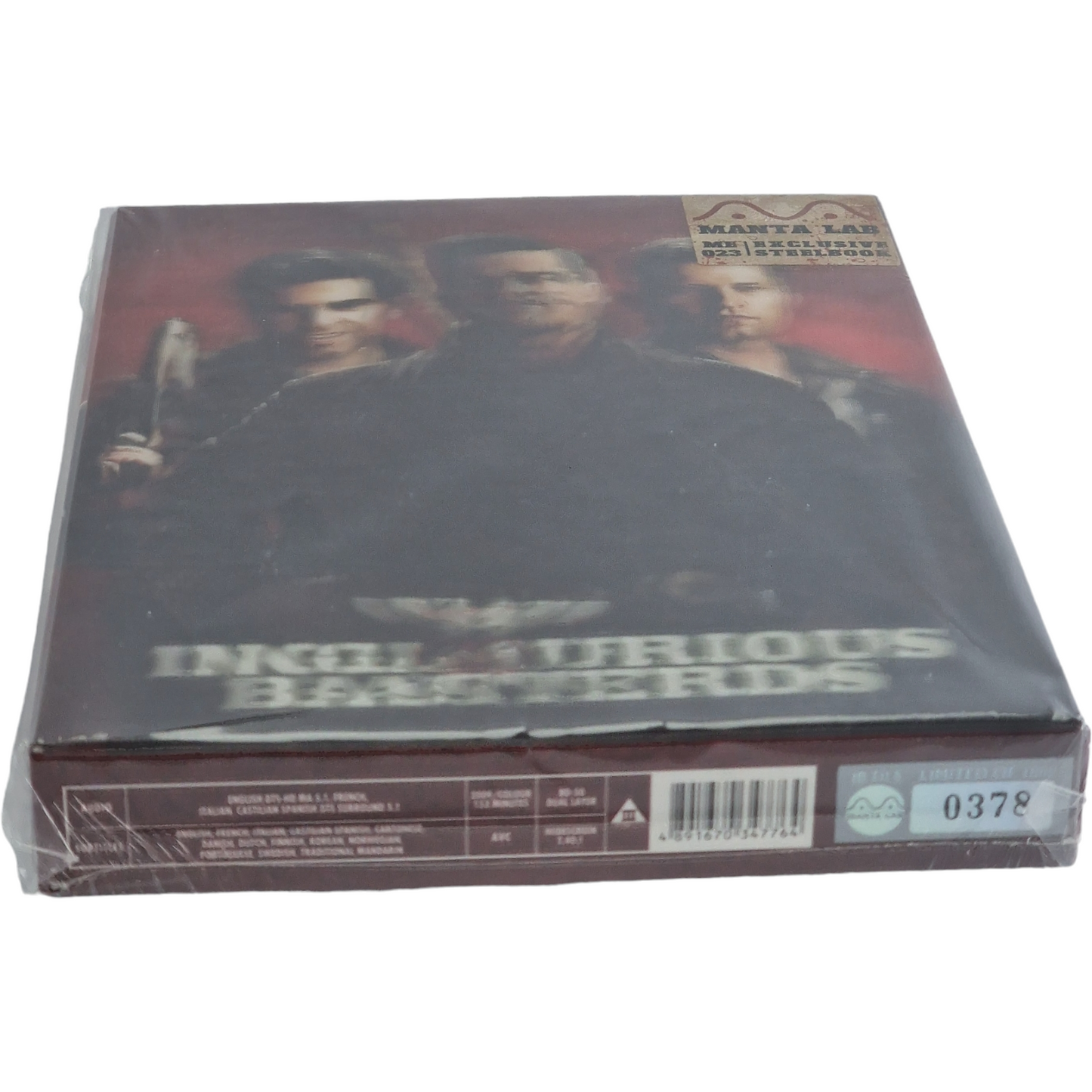 Inglourious Basterds Blu-ray Steelbook double Lenticulaire Mantalab 1000 Ex A Numérotée